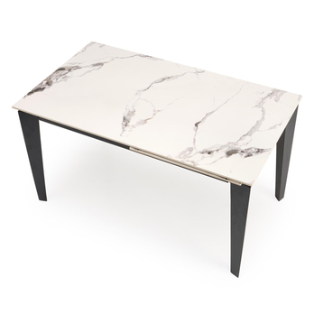 Jedálenský stôl FILAX biely mramor/čierna 6