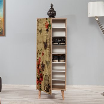 Skrinka na topánky FILINTA IV dub sonoma/viacfarebná 5