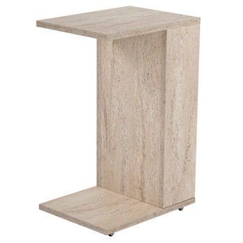 Prístavný stolík FILINTA béžová/travertín 2