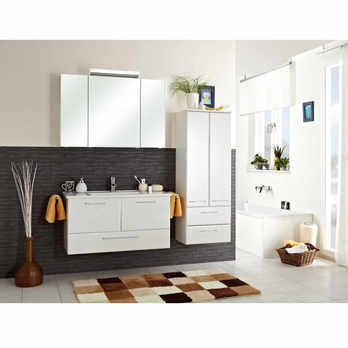 Zrkadlová skrinka s osvetlením FILO ORIA III biela 1