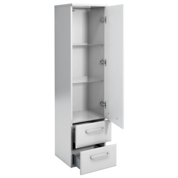 Úzka kúpelňová skrinka FILO biela vysoký lesk 1