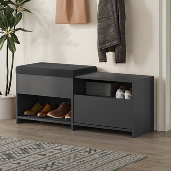 Lavica na topánky FILUX antracitová 2