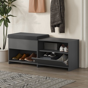 Lavica na topánky FILUX antracitová 3