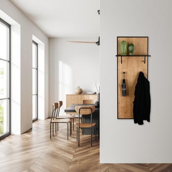 Predsieňový panel FINA čierna/dub artisan 1