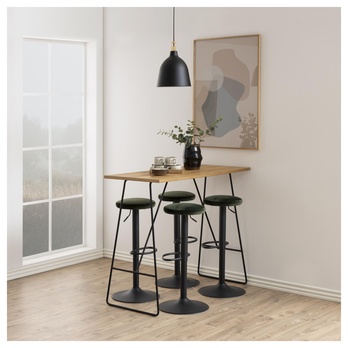 Barová stolička FINCH tmavozelená 1