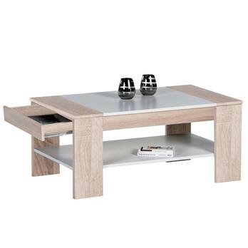 Konferenčný stolík FINLEY PLUS dub sonoma/biela 1