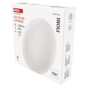 Nástenné LED svietidlo FIONI biela, priemer 34 cm 8