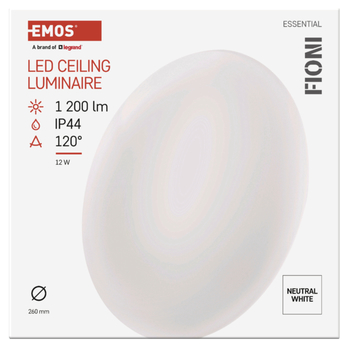 Nástenné LED svietidlo FIONI biela, priemer 26 cm 7
