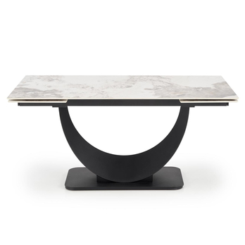 Jedálenský stôl FIRNONDU biely mramor/čierna 5