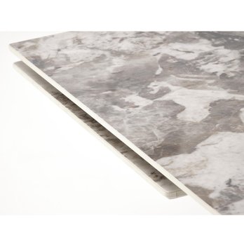 Jedálenský stôl FIRNONDU biely mramor/čierna 9