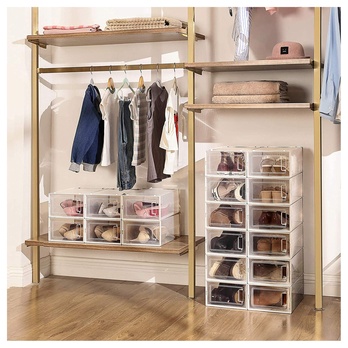 Sada úložných boxov FIT UP priesvitná, 8 ks 2