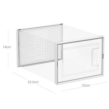 Sada úložných boxov FIT UP priesvitná, 8 ks 5