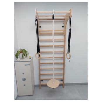 Gymnastické kruhy FITHOME 1 breza/čierna 3
