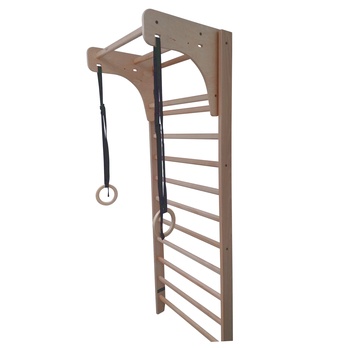 Gymnastické kruhy FITHOME 1 breza/čierna 5