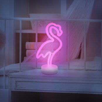 Stolná LED lampa FLAMINGO biela 1