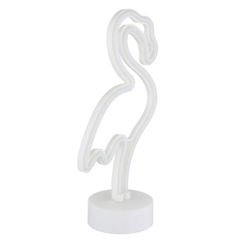 Stolná LED lampa FLAMINGO biela 2