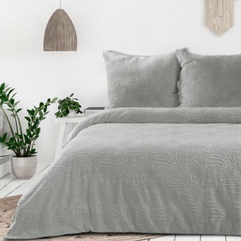 Posteľná bielizeň FLANO strieborná, 70x90 a 140x200 cm 1