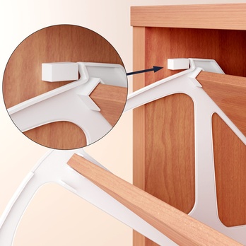 Skrinka na topánky FLAPS biela/buk 5