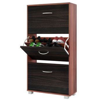 Skrinka na topánky FLAPS wenge/čierna 3