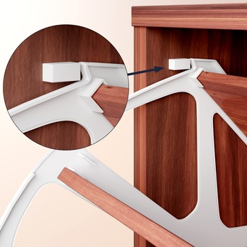 Skrinka na topánky FLAPS wenge/čierna 6