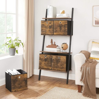 Úložné boxy FLAT 3 hnedá, 6 ks 3