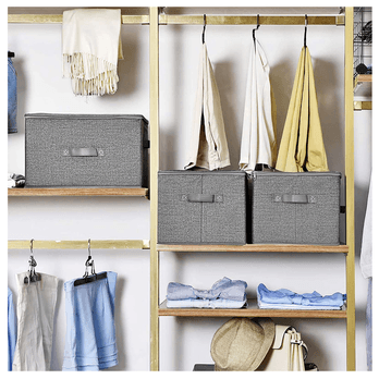 Úložné boxy FLAT II sivá, 3 ks 3