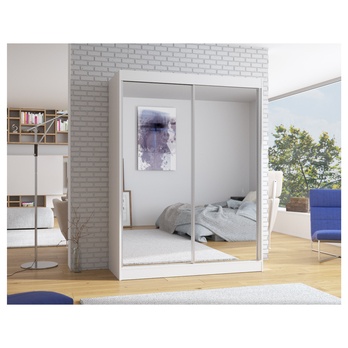 Šatníková skriňa FLAVIE biela 1