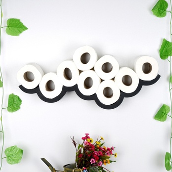 Nástenný stojan na WC kotúče FLIMSY čierna 2