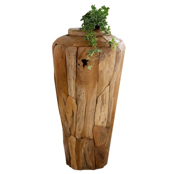 Drevená váza FLINT teak, výška 80 cm 2