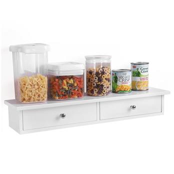 Nástenný regál FLOA biela 3