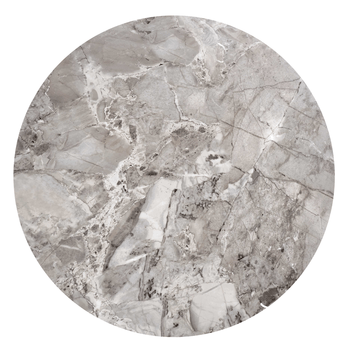 Konferenčný stolík  FLOMANGU sivý mramor/čierna, sada 2 ks 4