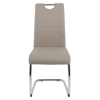 Jedálenská stolička FLORA S krémová, syntetická koža 1