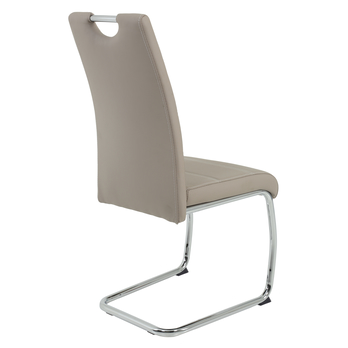 Jedálenská stolička FLORA S krémová, syntetická koža 3