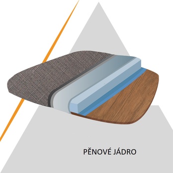 Jedálenská stolička FLORA S krémová, syntetická koža 4