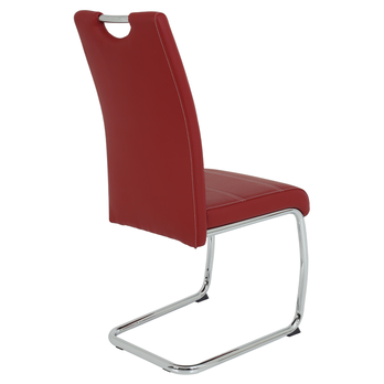 Jedálenská stolička FLORA S bordová, syntetická koža 3