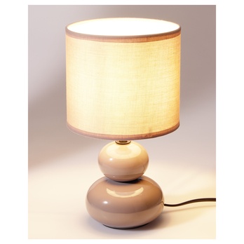 Stolná lampa FLORA sivohnedá 1