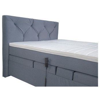 Posteľ boxspring FLORENCE sivá, 180x200 cm 2