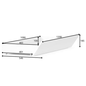 Posteľné zásuvky FLORENCJA alpská biela, 2 ks 4