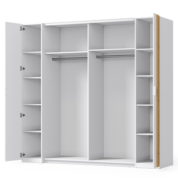 Šatníková skriňa FLORENCJA alpská biela 2