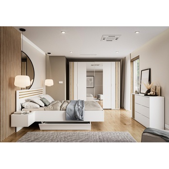 Šatníková skriňa FLORENCJA alpská biela 3