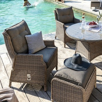 Záhradná stolička FLORENZ1 hnedá 1