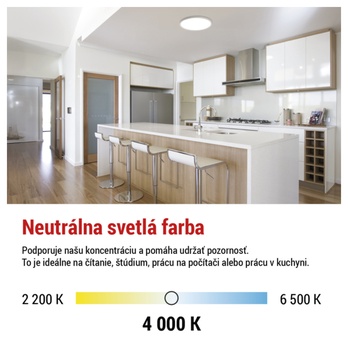 Stropné LED svietidlo FLORI biela, priemer 42 cm 10
