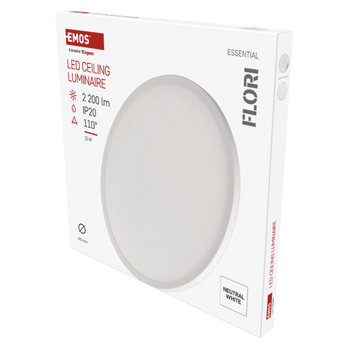 Stropné LED svietidlo FLORI biela, priemer 42 cm 21