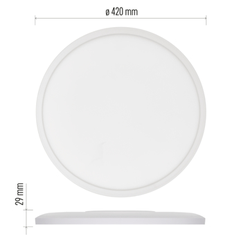 Stropné LED svietidlo FLORI biela, priemer 42 cm 24