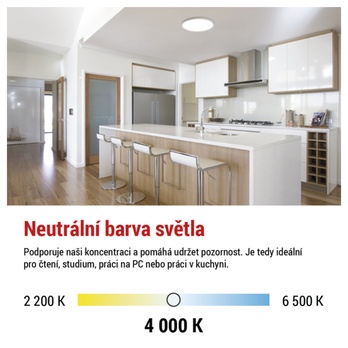 Stropné LED svietidlo FLORI biela, priemer 30 cm 9