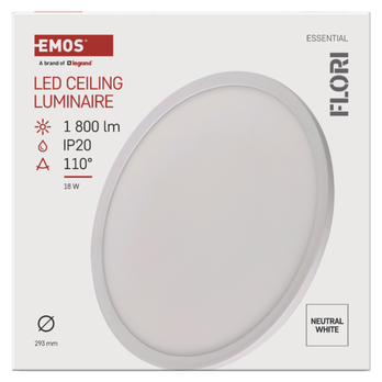 Stropné LED svietidlo FLORI biela, priemer 30 cm 20