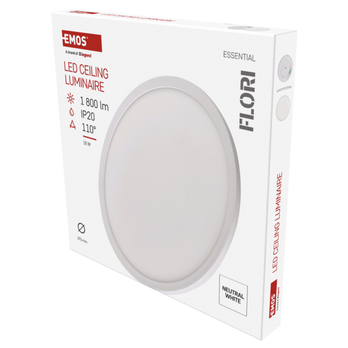 Stropné LED svietidlo FLORI biela, priemer 30 cm 21