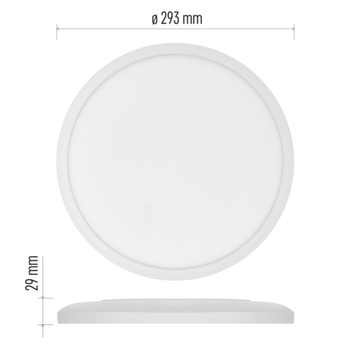 Stropné LED svietidlo FLORI biela, priemer 30 cm 24
