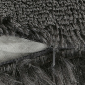 Dekoračný vankúš FLUFFI antracitová 2