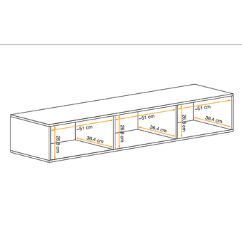 TV komoda FLY 8 dub hickory jackson 1